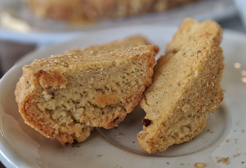 The biscottis are a homemade recipe to owner Sarah Partee's grandmother. 