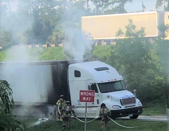 Marion County Firefighters Battle Blaze In Semi On Interstate 75 Exit ...