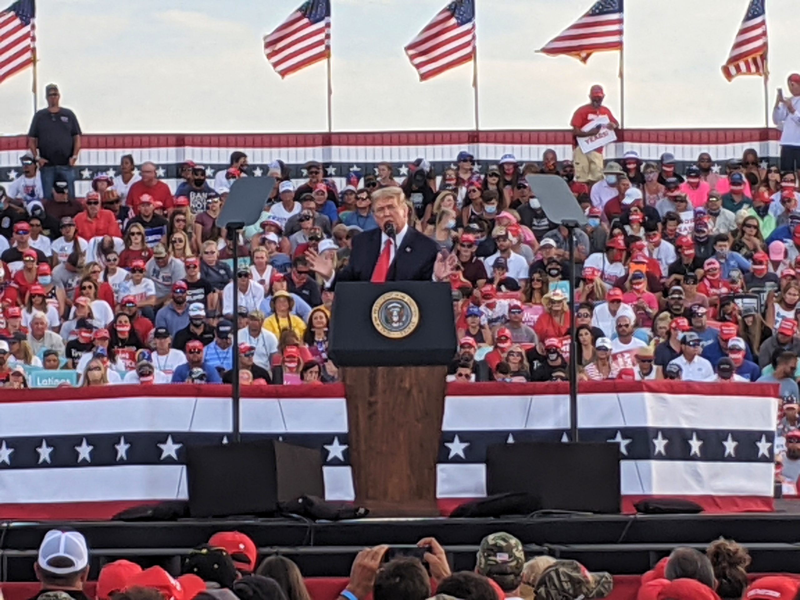 President Donald J. Trump speaks in Ocala, Florida on October 16, 2020. (Staff photo)