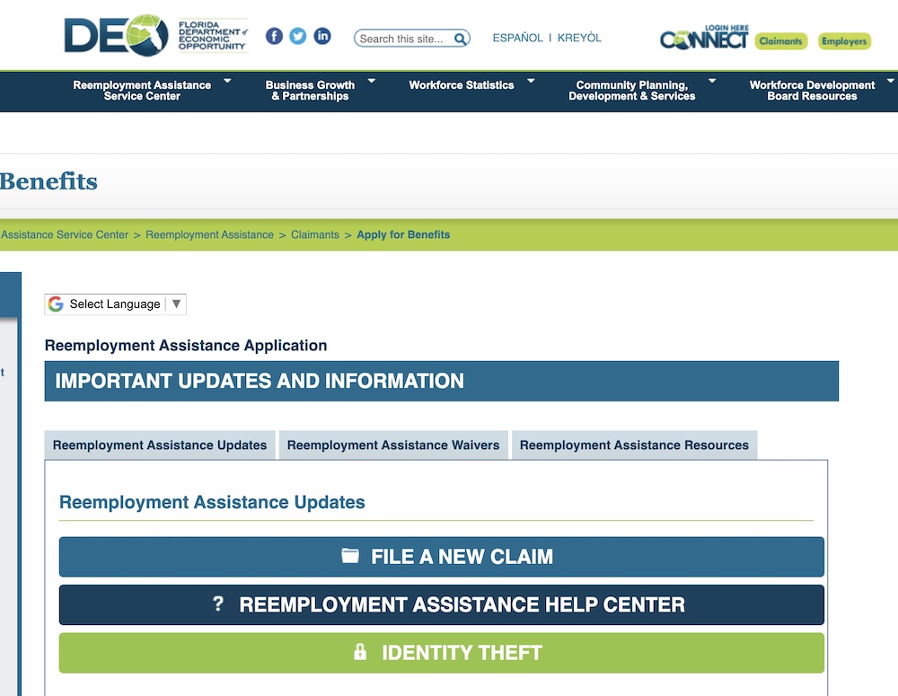 Reemployment Assistance Service Center