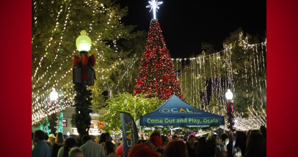 Visitors flock to downtown streets for Light Up Ocala