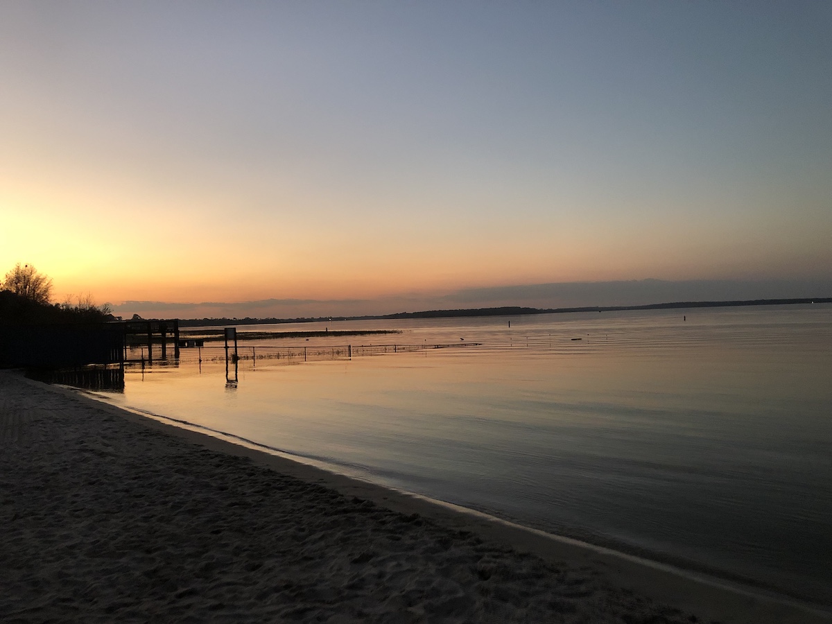 Beautiful Lake Weir Sunset From Eaton's Beach