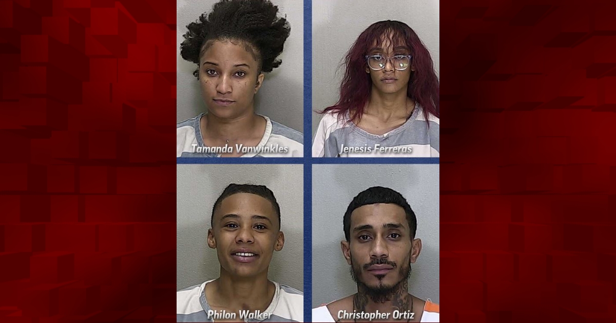 Ocala Police Department arrests four people on organized fraud charges