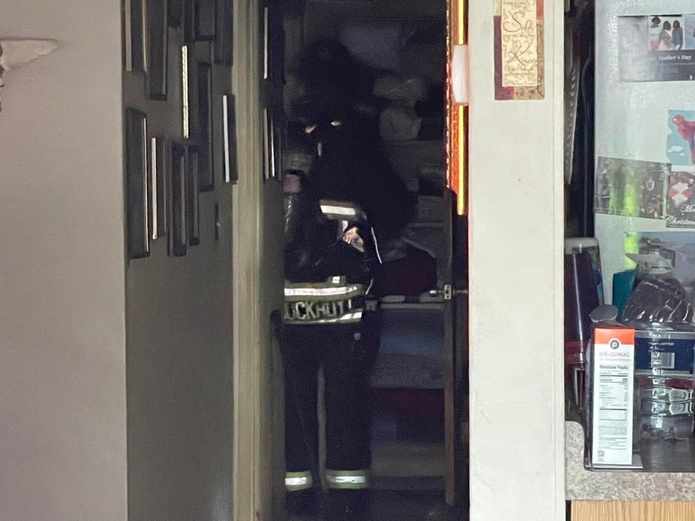 Ocala Fire Rescue responds to residential fire on SW 3rd Street - August 29 2022 - photo of closet 