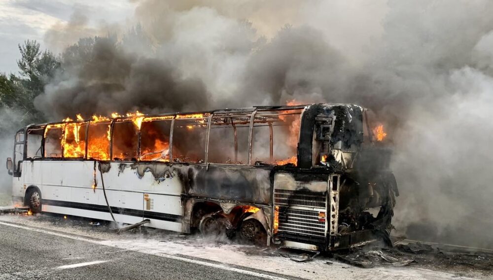 fred hammond tour bus fire