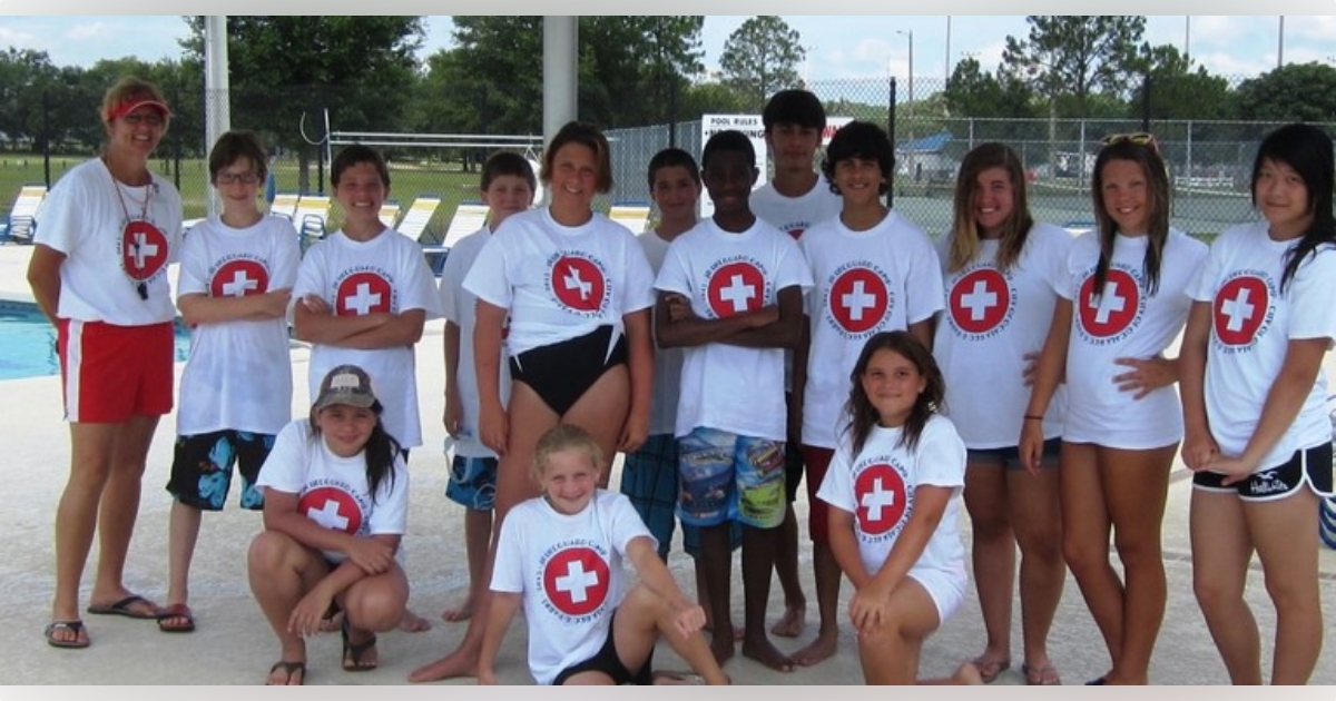 Lifeguard training for young teens at Jervey Gantt Aquatic Fun Center