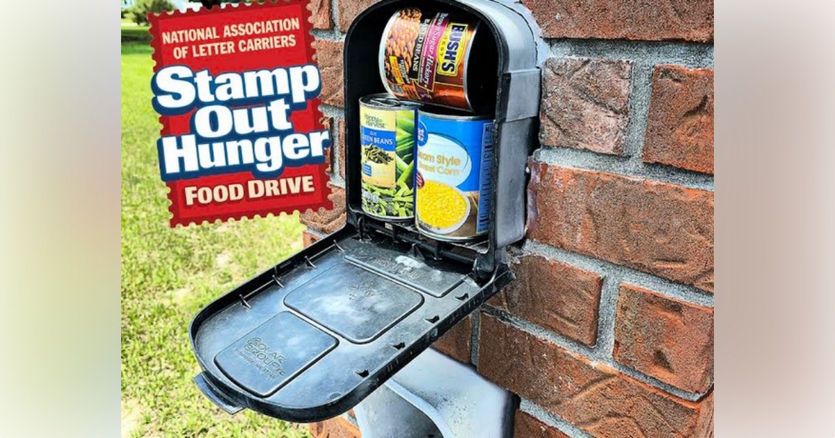 Postal workers to collect donations during Stamp Out Hunger food