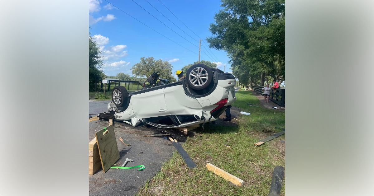 Rollover Crash In Ocala Sends Driver To Hospital - Ocala-News.com