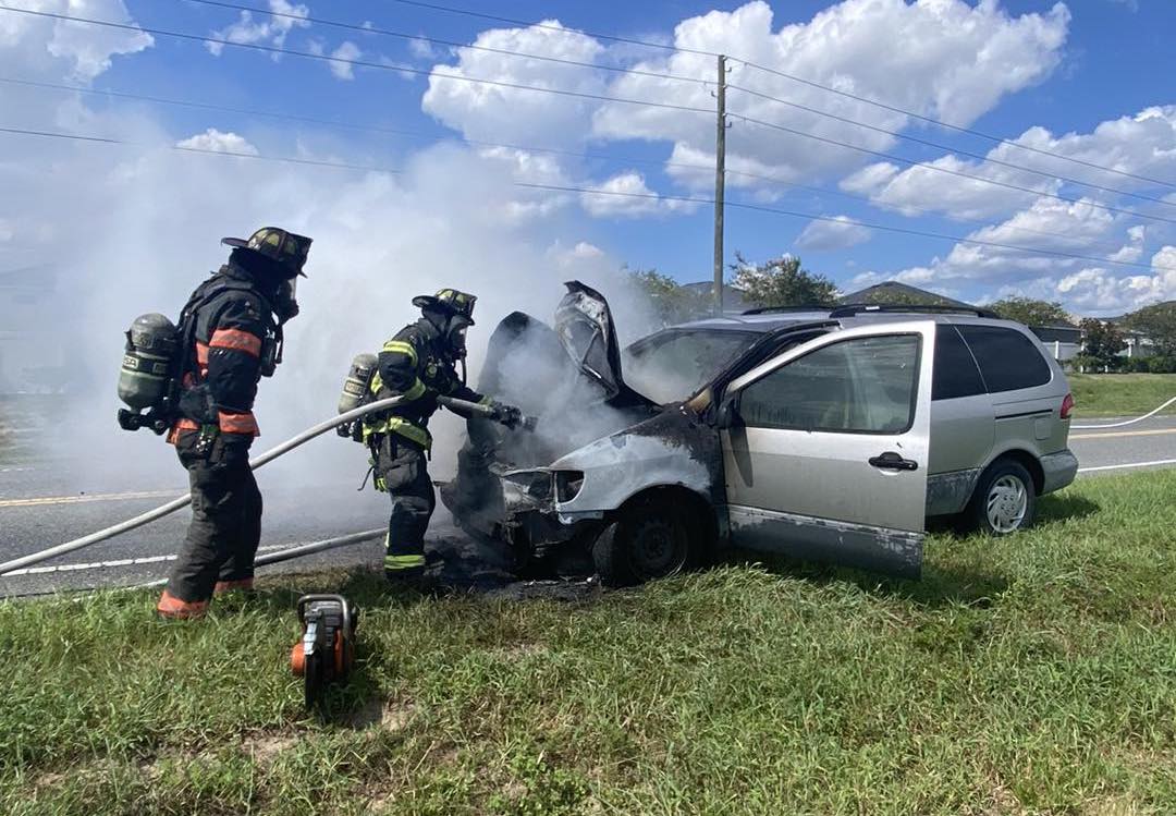 Car fire in Belleview on July 29