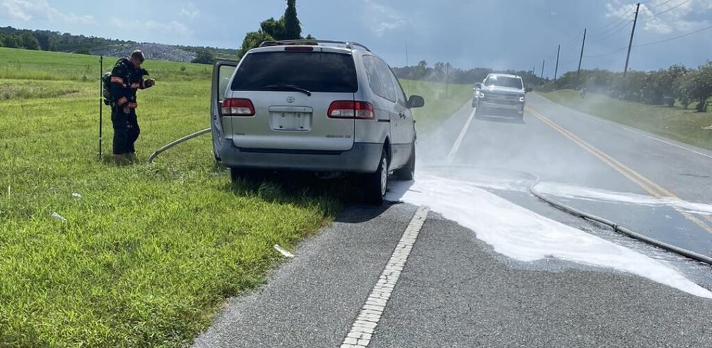 MCFR crews extinguish car fire in Belleview on July 29