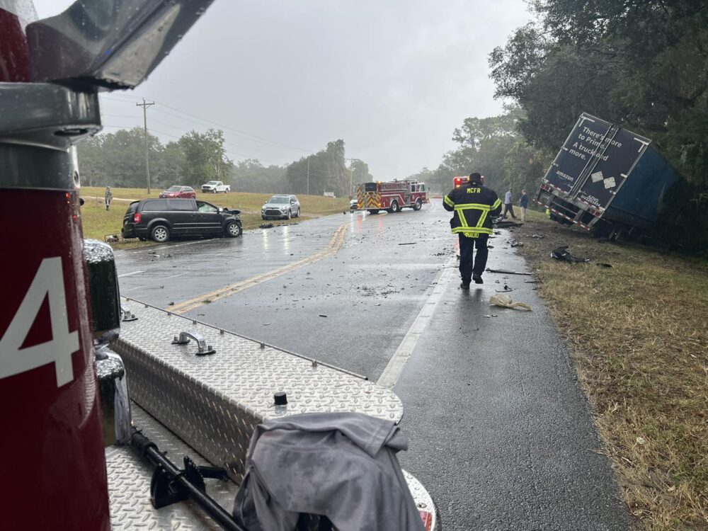 Driver Hospitalized After Crash Involving Amazon Semi In Marion County ...