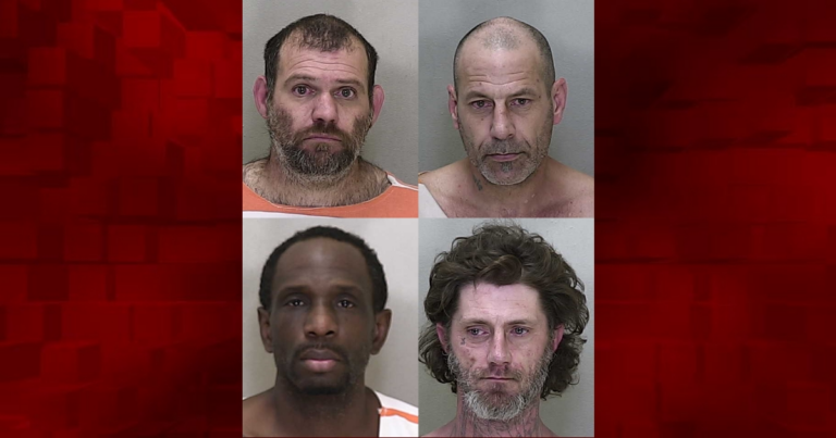 Bryan Allen Keithley (top left), Jason William Schuck (top right), Jesse Eugene Walker (bottom left), and Cody Allen McGuigan (bottom right)