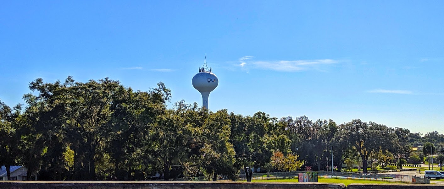 Ocala Water Tower as seen on November 13, 2019