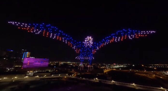 Drone eagle display for July 4 (Photo: Sky Elements Drones)