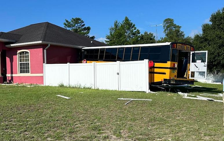 2 Injured After School Bus Collides With Pickup, Crashes Into Marion 