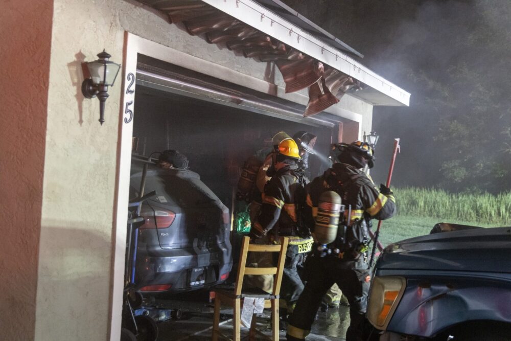 MCFR units battled a garage fire in Silver Springs Shores on July 23, 2024. (Photo: Marion County Fire Rescue)