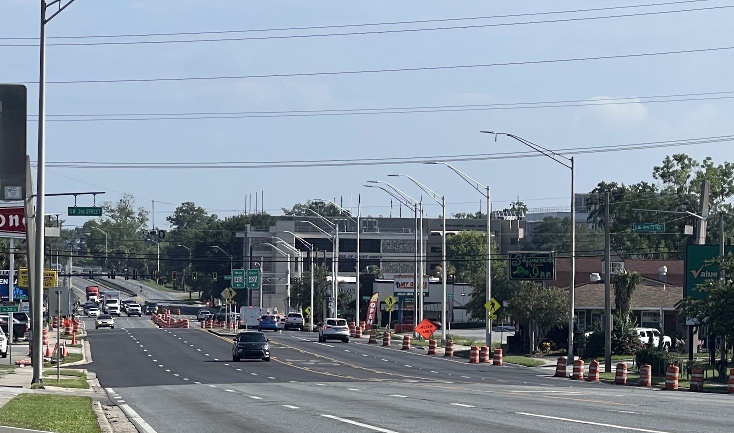 US 441/S Pine Avenue facing State Road 40/Silver Springs Boulevard in Ocala in July 2024. (Staff photo)