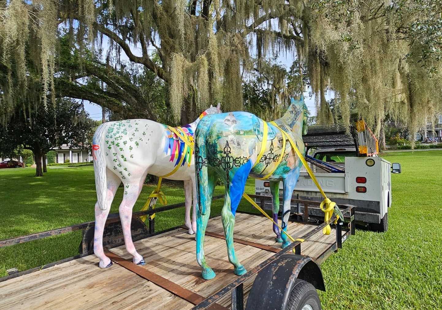 Horse sculptures being removed from parks in Ocala