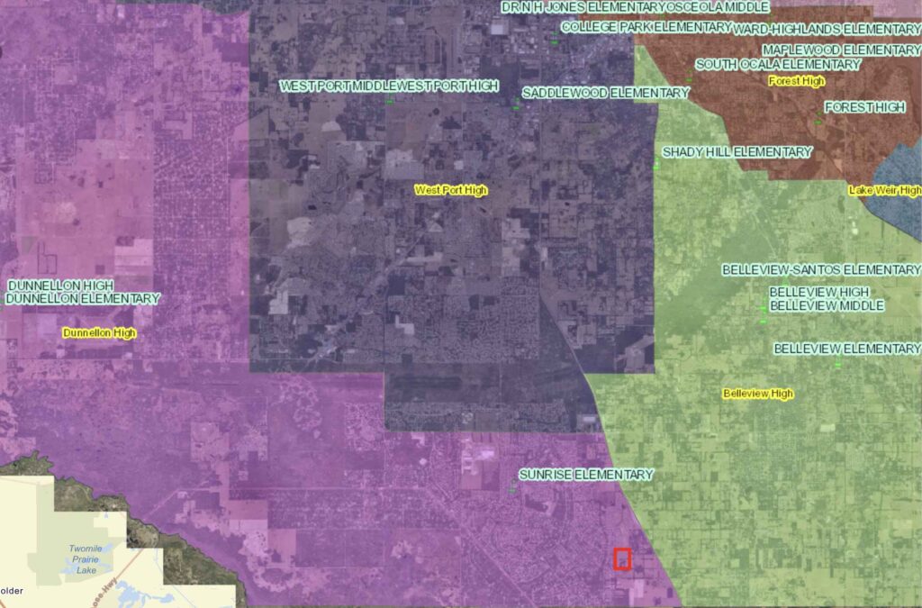 The new parcel is located strategically to serve students in the Marion Oaks area. (Photo: Marion County Property Appraiser)