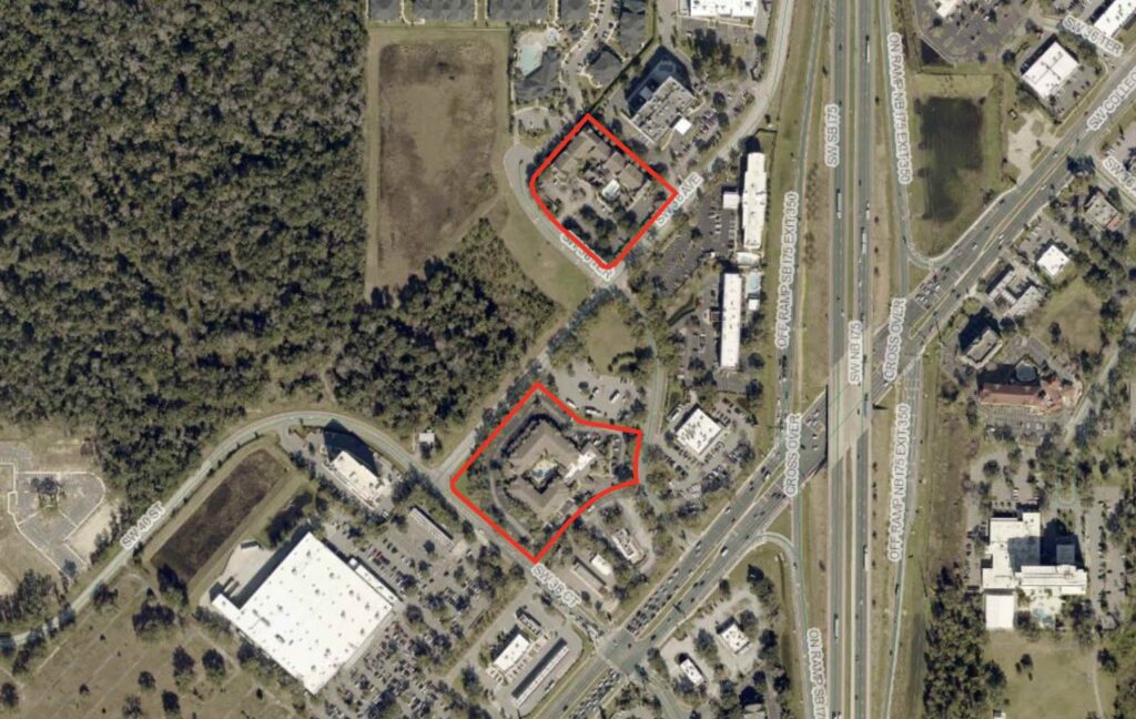 The sites of Courtyard and Residence Inn in Ocala, Florida (Photo - Marion County Property Appraiser)