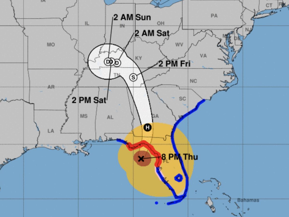 Hurricane Helene at category 4 as it brings heavy rain, winds to state