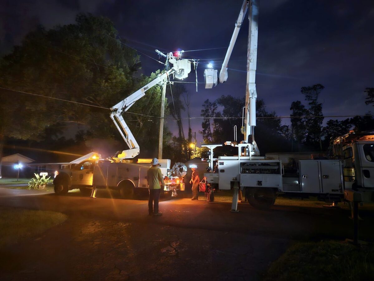 Crews work through the night to restore power to 10,000 residents in Marion County