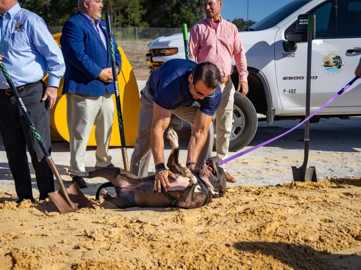 A groundbreaking ceremony was held on October 30, 2024, for Marion County's new animal shelter. (Photo: Marion County Animal Services)