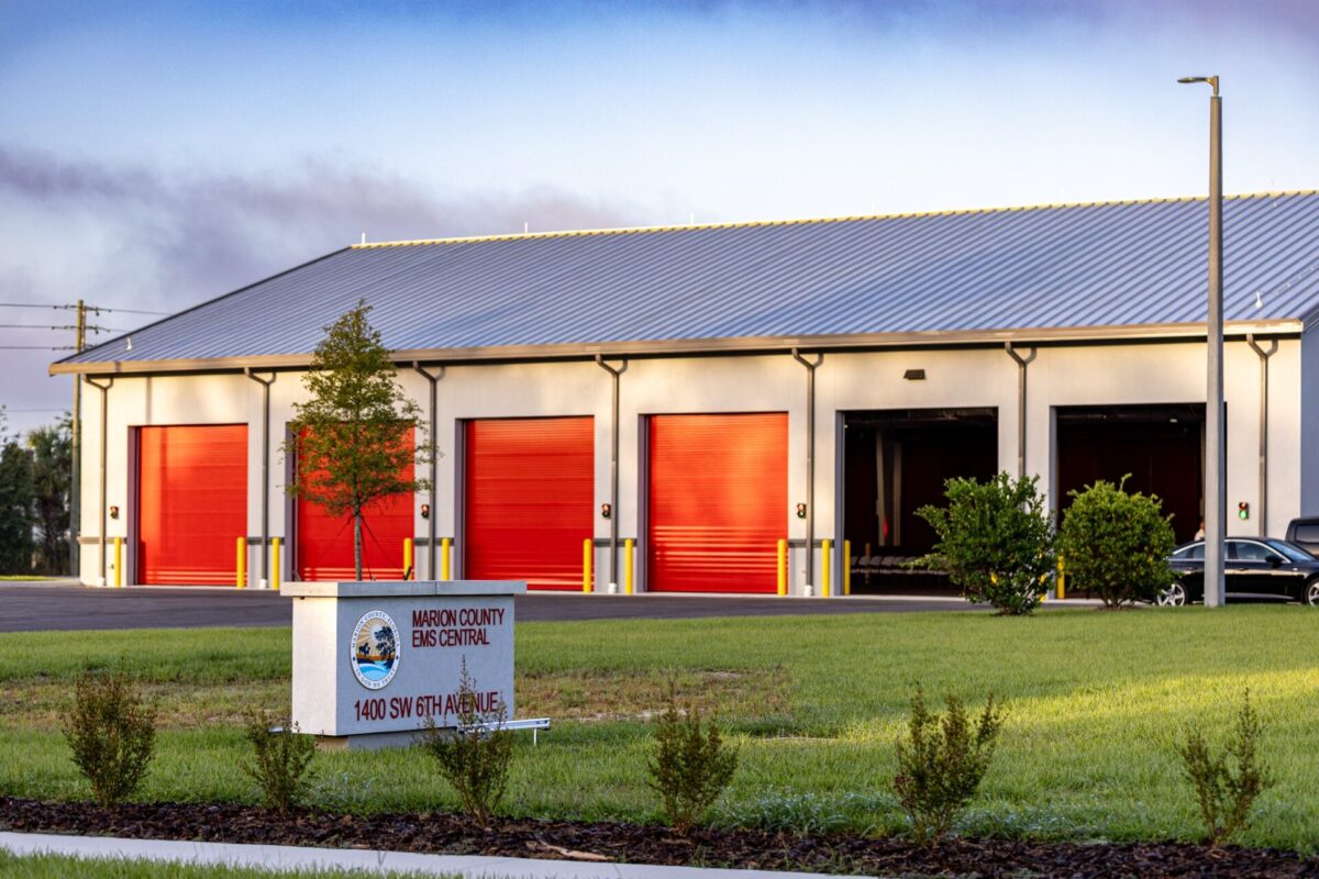 MCFR s new Ocala EMS Central Station is located at 1440 SW 6th Avenue in Ocala. (Photo: Marion County Fire Rescue)