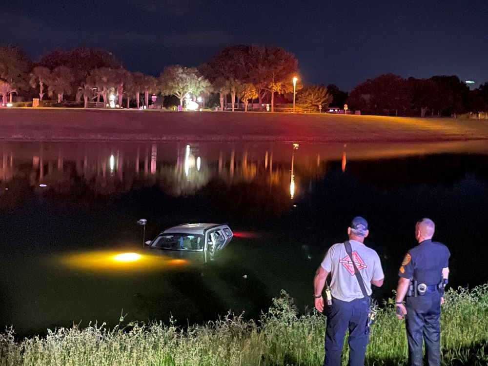 OPD officers and OFR crews were able to extricate the SUV's driver on Thursday night. (Photo: Ocala Fire Rescue)