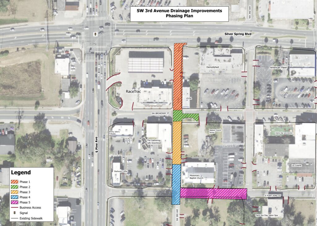 SW 3rd Avenue Drainage Improvements phasing plan