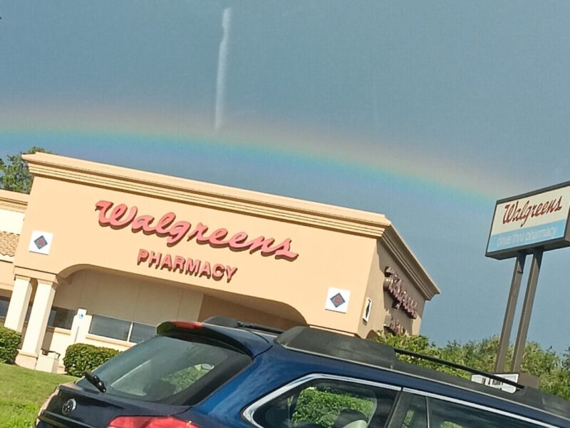 Beautiful rainbow over Belleview Walgreens