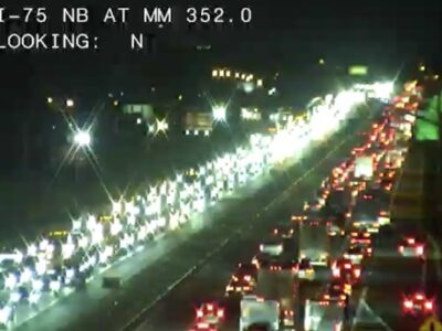 Major congestion along I-75 in Marion County stretching several miles