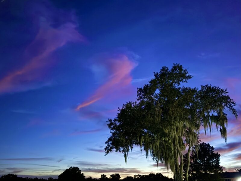 Colorful sunset over SW Ocala