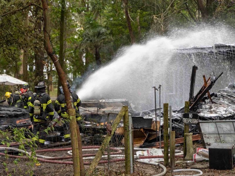 MCFR douses home consumed by flames