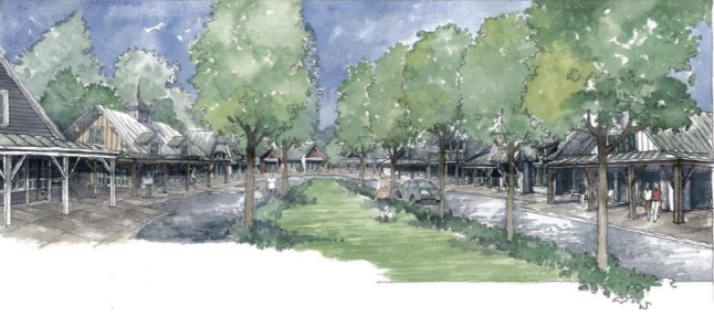 A rendering shows the new Martingale development planned for northwest Ocala.