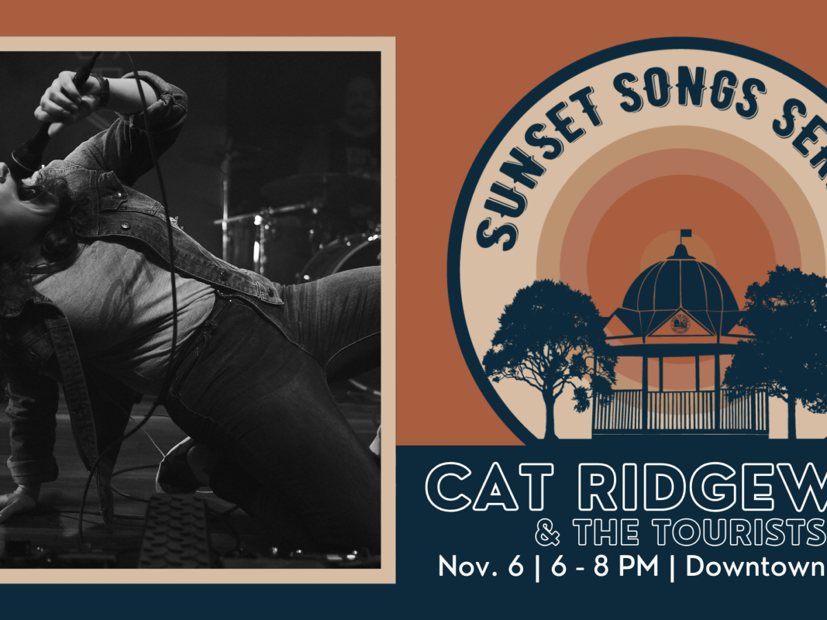 Cat Ridgeway and the Tourists performing at Sunset Songs Series