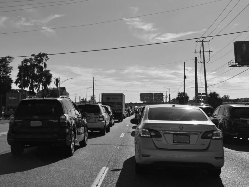 Traffic along State Road 200 in Ocala, Florida on October 24, 2024.