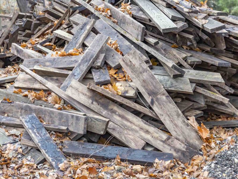 A man was arrested for dumping fencing in Ocala woods not pictured