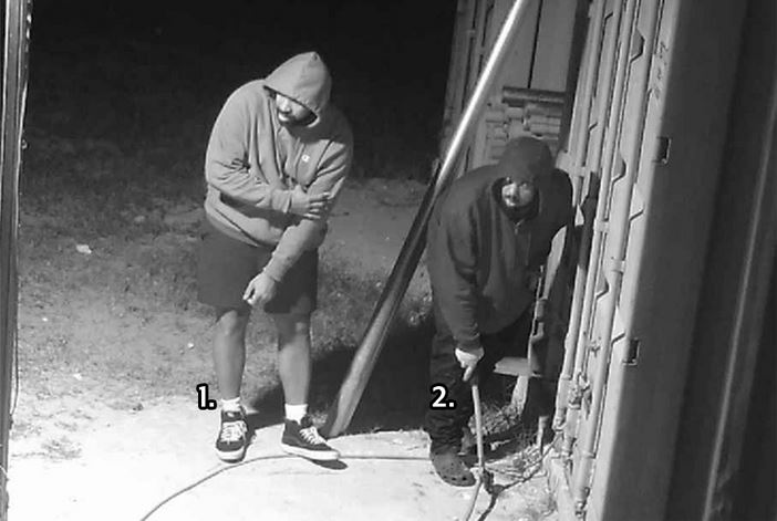 According to OPD, these two suspects recently broke into local storage containers and stole copper wires. (Photo: Ocala Police Department)