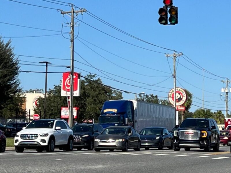 Cars and other vehicles on State Road 200 SR 200