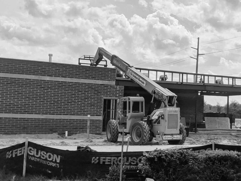 Construction of a Waffle House in southeast Ocala in 2020