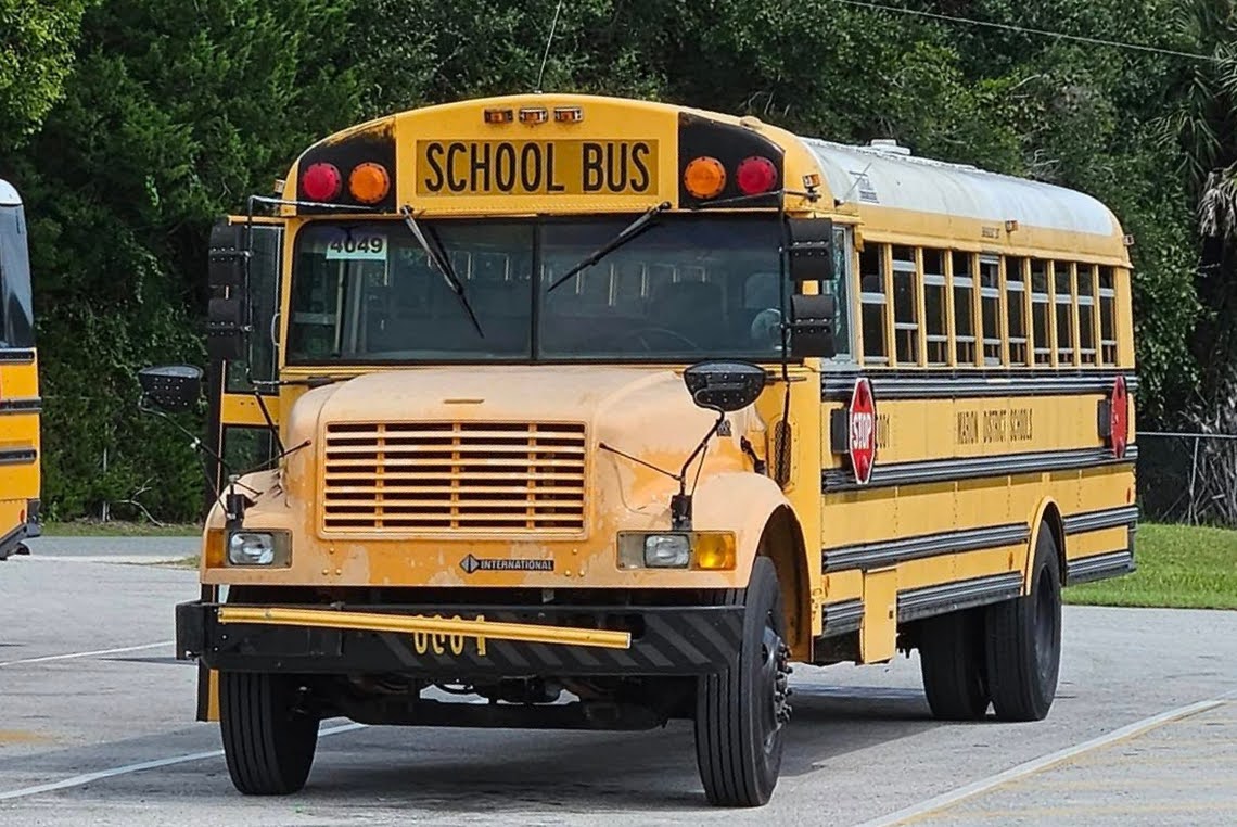 The driver of this Marion County School District bus implored the Marion County School Board on Tuesday to take action to resolve overcrowding and safety issues with old buses.