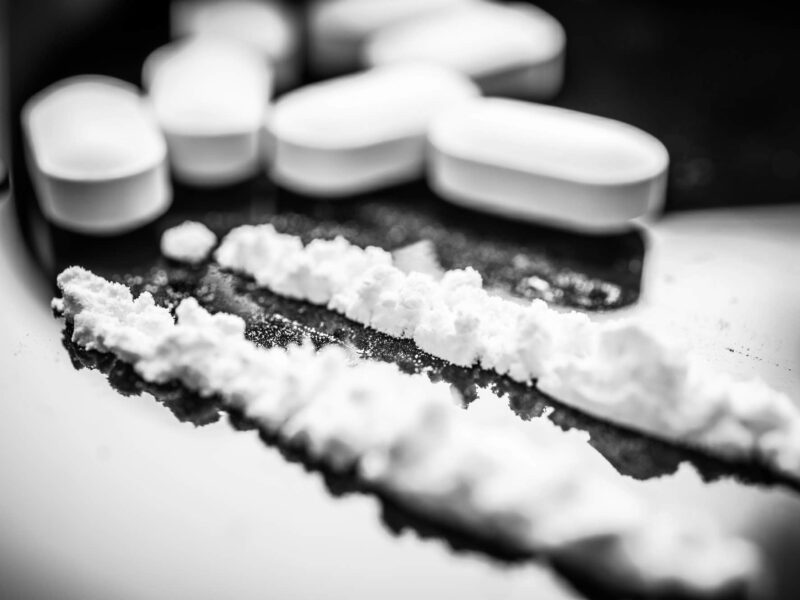 Fentanyl and Prescription Drugs on a Table: Insights into Opioid Use and Addiction Epidemic