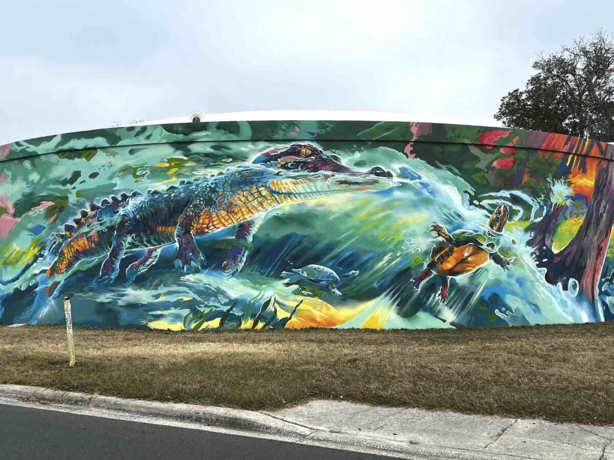 New mural on downtown Ocala water tank finished