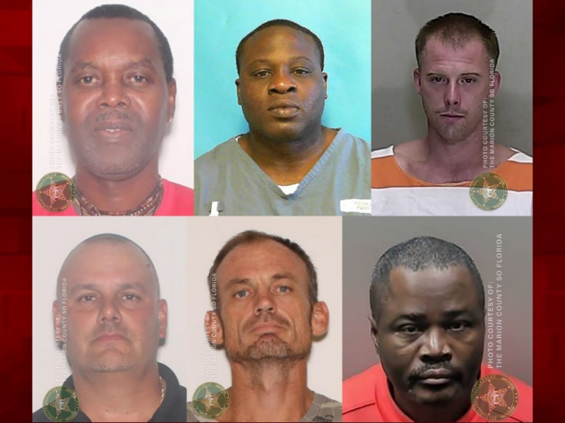 Marion deputies searching for 6 fugitives