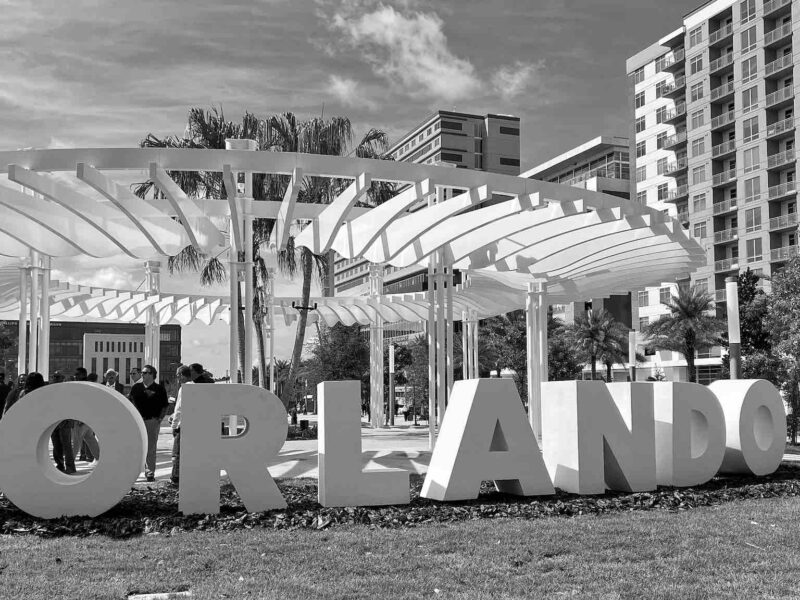 Orlando sign at Luminary Green in downtown