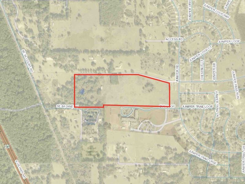 A landowner hopes to rezone this 39-acre site in southeast Ocala to build a new community with 158 homes.