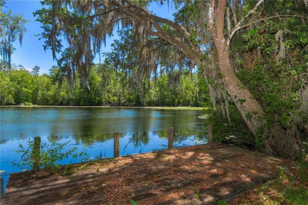 View from one of the docks at the property