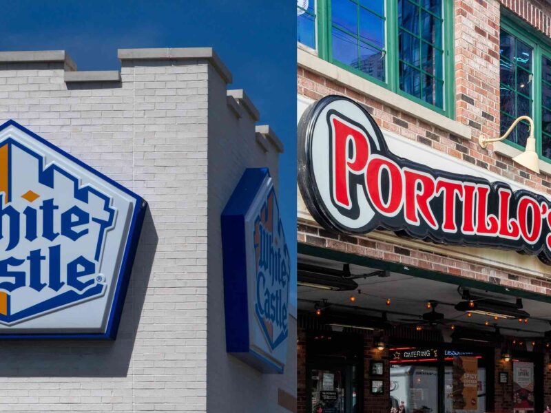 White Castle and Portillo's Hot Dogs