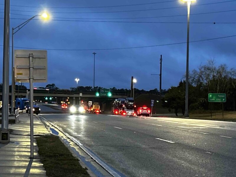 Interstate 75 interchange with State Road 326 on January 22, 2025